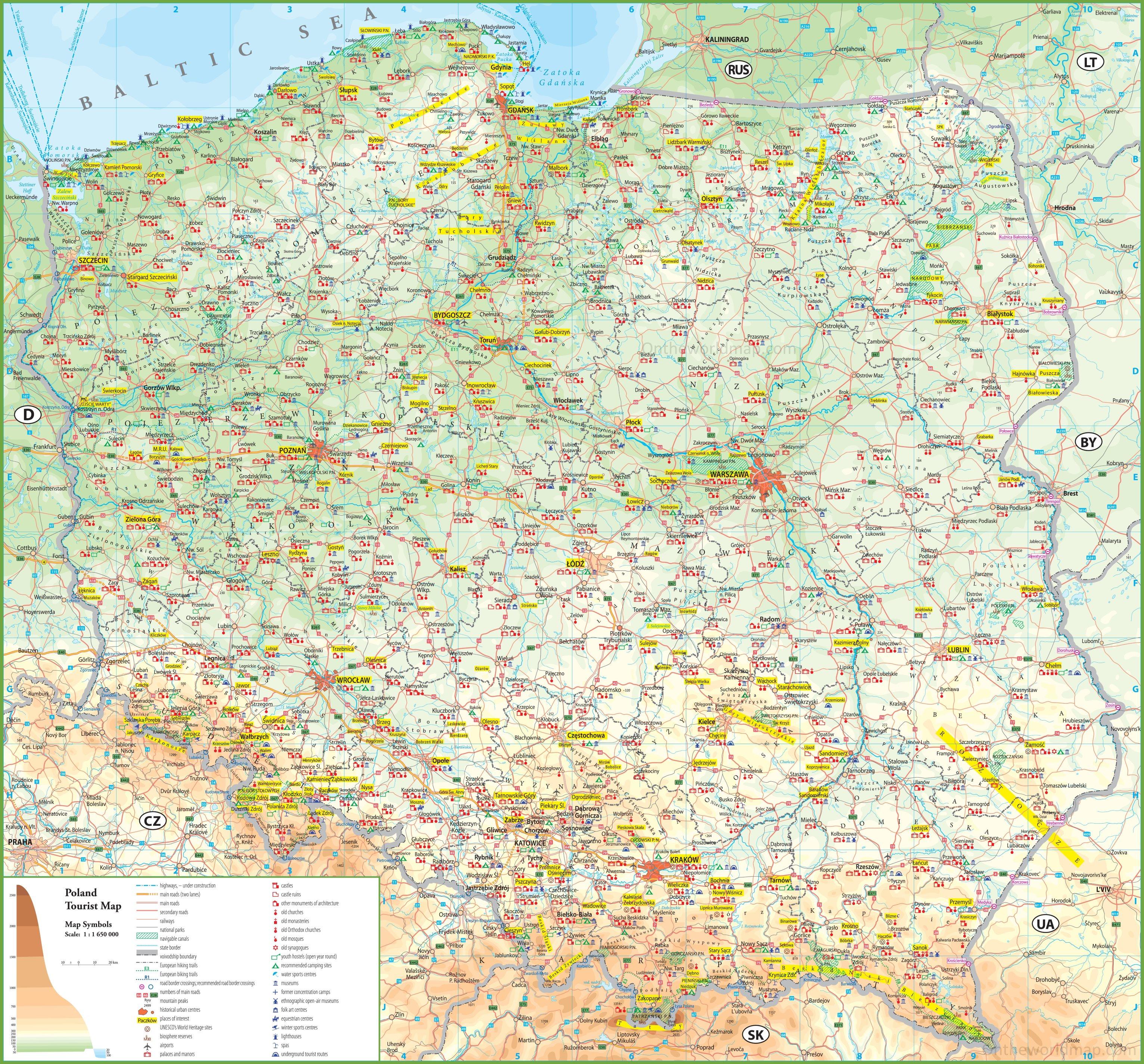 Poland Attraction Map Poland Attractions Map Eastern Europe Europe Poland Attraction Map Poland Attractions Map Eastern Europe Europe