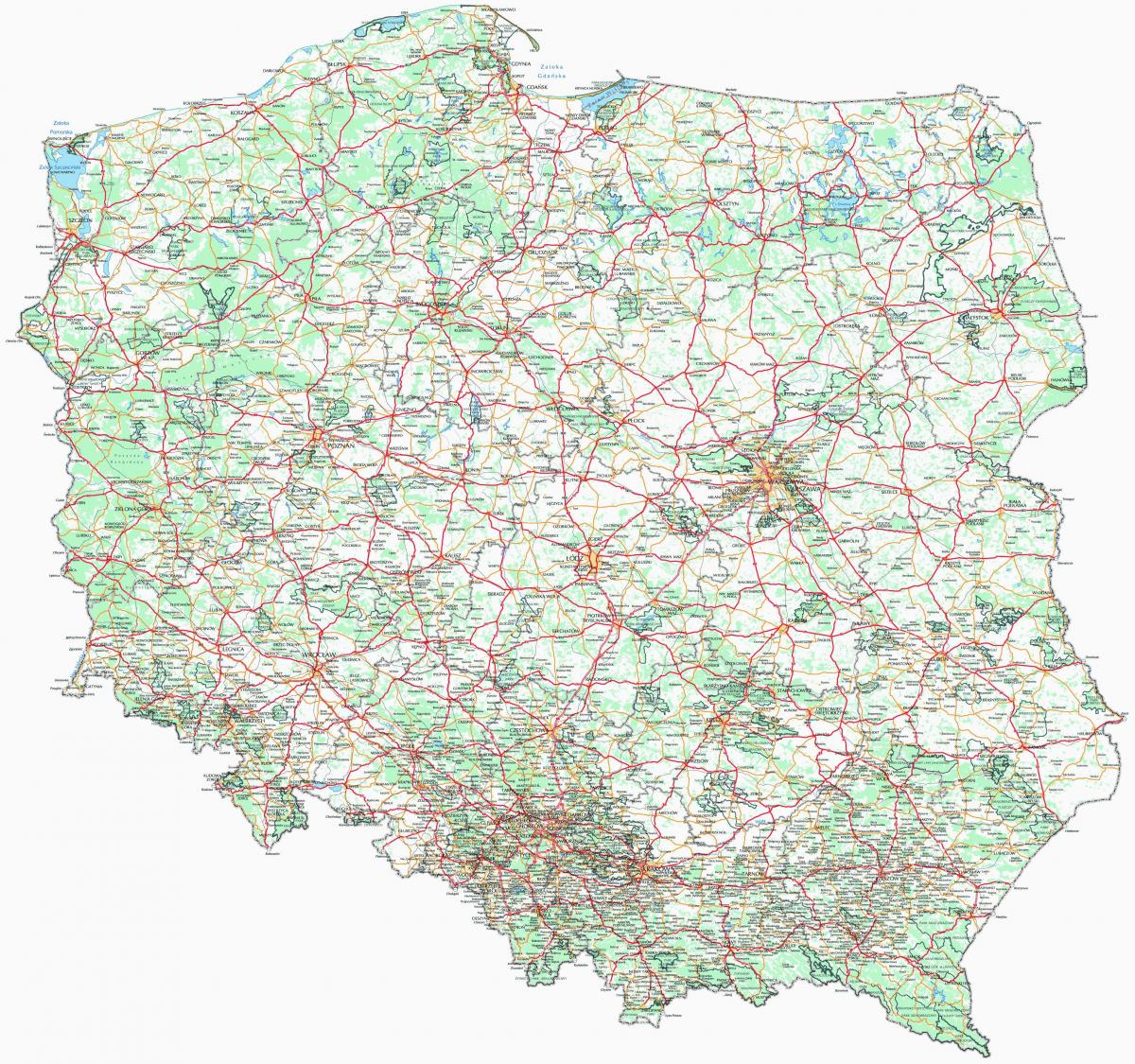 map of Poland municipalities