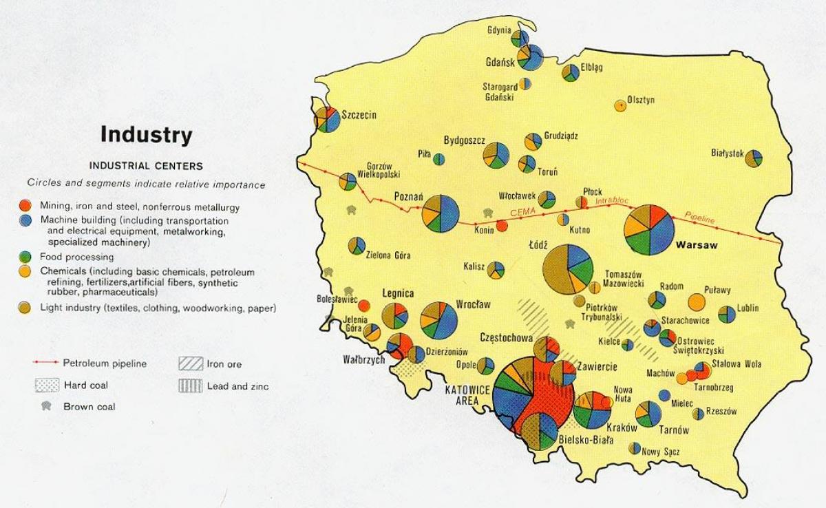 map of Poland natural ressources