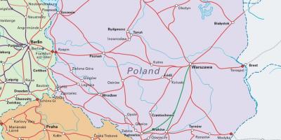Map of Poland train